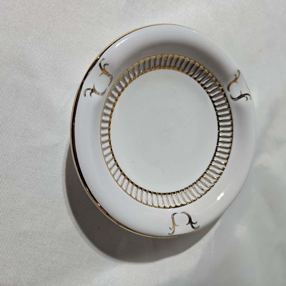 Vintage small porcelain ashtray Made In Italy